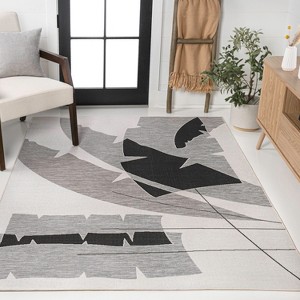 JONATHAN Y Shelby Coastal Vintage Abstract Palm Leaf Indoor/Outdoor Area Rug - 1 of 4