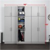 Prepac 96" Elite with 6 Storage Cabinet Set Light Gray: Laminated Wood Composite, 30 Shelves, 10 Doors - 3 of 4