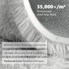 Itopfox Ultra Soft Nursery Rug for Bedrooms, Fluffy Kids Carpet with Non-Slip Backing, Long Pile Shag Carpet Fuzzy, Shaggy, Tie-dye Light Grey Silver - 3 of 4