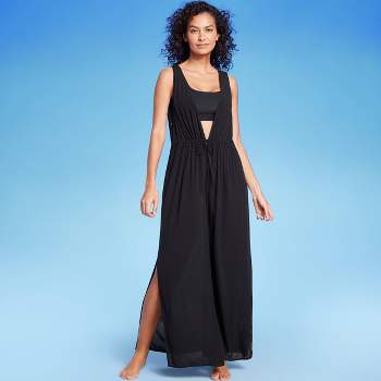 Women's Sleeveless Cover Up Maxi Duster - Kona Sol™