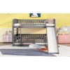 Full Over Full Low Bunk Bed with Fence and Ladder for Toddler - 3 of 4