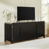 Walker Edison Modern Curved 70" Buffet Sideboard and TV Stand for up to 80" TV - 2 of 4