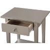 NicBex Modern Minimalist Wooden Nightstand with Drawer and Open Shelf Bedside Table End Table for Bedroom, Living Room - 4 of 4