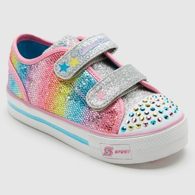 sketchers girls light up trainers