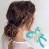 Unique Bargains Women's Fashion Gradient Color Bow Hair Clips 4.13"x2.95"x1.97" 1 Pc - 2 of 3