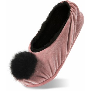 Pavilion Gift Company - Ballerina - S/M Velvet Slipper - Slippers - 1 of 4