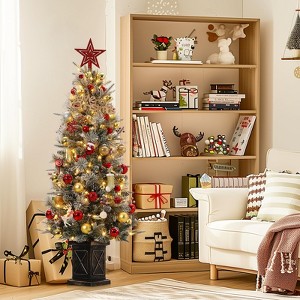 4.5 FT Prelit Premium Artificial Christmas Treefor Christmas Decoration,Yard,Home,Office,Outdoor,Indoor - 1 of 4