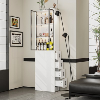 Famapy Fashionable White Bathroom Cabinet Transforming Bathrooms into Oases of Comfort and Style Bookshelves