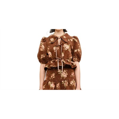 Women's Lotta Tie Front Blouse - Sofie the Label