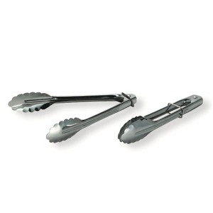 Better Houseware 7-In. Stainless Steel Tongs, Set of 2 in Silver - 1 of 4