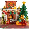Paper Love Fireplace Pop Up Christmas Card - 4 of 4