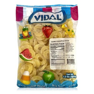 Vidal Gummi Candy Collection – 2.2 lb Bags – Spicy Mangos & Pineapple Rings – Chewy Fruity Candy Variety - 1 of 4