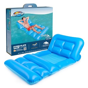 Swimways Comfort Cloud Recliner Chair with Fast Inflation, Cup Holder & Foot Rest - 1 of 4