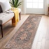 World Rug Gallery Marin Red Medallion Traditional Indoor Rug – Flatweave, Washable Surface with Non-Slip Backing - 2 of 4