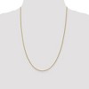 Black Bow Jewelry 1mm 14k Yellow Gold Diamond Cut Open Franco Chain Necklace - 2 of 4