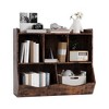 Stylish Wooden Toy Shelf, Toy Storage and Organization Shelf, Double-Layer Children's Bookshelf, - 2 of 4