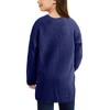 Cardigan for Girls Open Front Sweater Long Sleeve Loose Fit Sweater Jacket,Denim Blue - M - 2 of 4