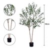 Plastic Olive Tree,Artificial Olive Trees,  Home Decoration Plant, Adjustable, for Living Room, Bedroom,  Office - 2 of 4