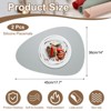 Unique Bargains Silicone Teardrop Shape Heat-Resistant Placemats 2 Pcs - 2 of 4