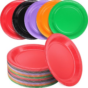 SparkSettings Disposable Dessert Paper Plates 6 3/4 Inches, Pack of 50 - 1 of 4