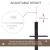 Skyzone Grey Floor-to-Ceiling Cat Tree: Adjustable Height 86.5"-96.5", Jute Scratching Posts, 2 - 4 of 4