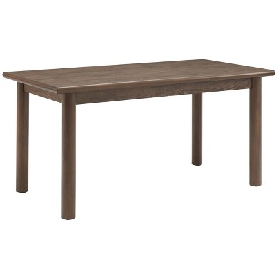 NicBex Rustic Solid Wood Rectangular/Round Dining Table,Modern Home Kitchen Table Tea Table,Dining Room Furniture