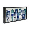 Stupell Industries Port Oars Nautical Blue Patterns Floating Frame Canvas Art, Black, 25" x 11" - 2 of 4