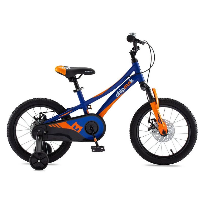 RoyalBaby Chipmunk Explorer Kids Bike with Dual Disc Brake, Training Wheels, Kickstand, Bell, & Tool Kit for Boys and Girls Ages 4 to 8, 4 of 7