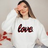 Simply Sage Market Women's Graphic Sweatshirt Buffalo Plaid Love - 2 of 3
