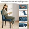 Dining Chairs Set of 6, Upholstered Parsons Diner Room Chair Sets, Linen Fabric Accent Chairs with Nailhead Trim and Padded Cushion - 4 of 4