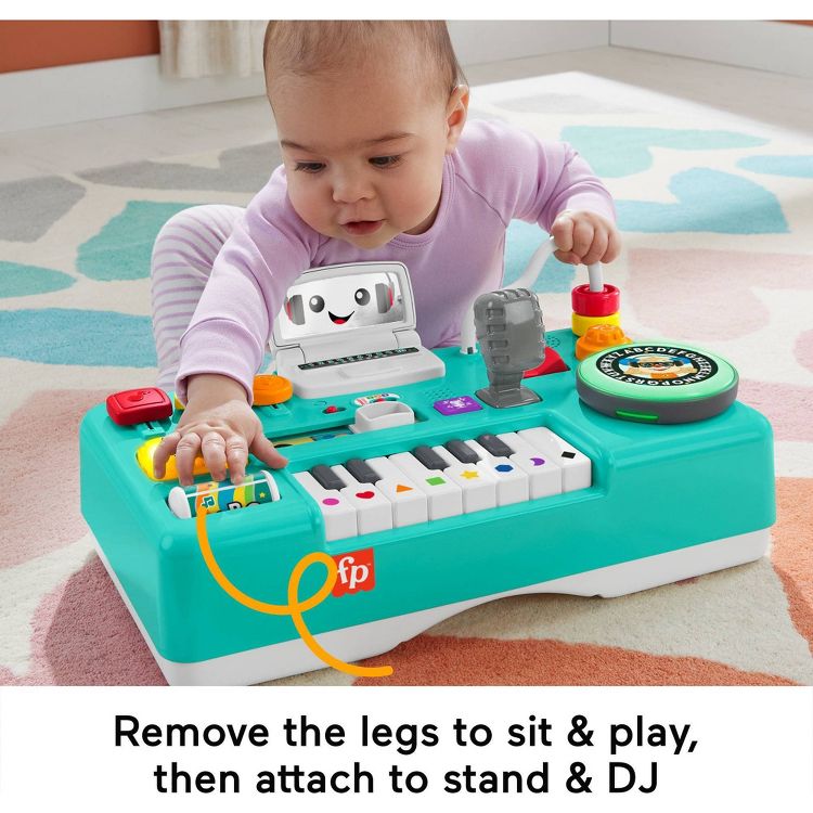 Remove the legs to sit & play, then attach to stand & DJ 