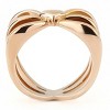 Slickblue Rose Gold Ion Plated Stainless Steel Ring, Heart Detail, Trendy Designer Style, Sizes 5-10 - 3 of 4