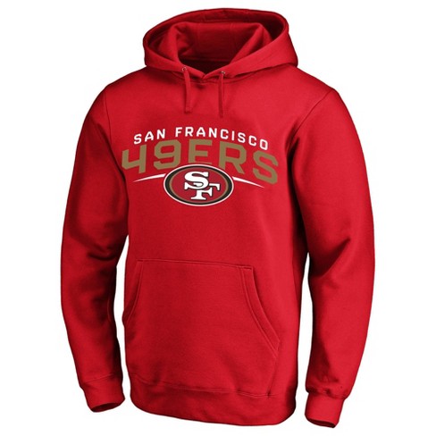 NFL San Francisco 49ers Men's Big & Tall Long Sleeve Core Fleece Hooded  Sweatshirt - 2XL