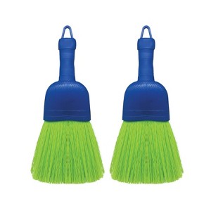 Lola Products Whisk Broom, Hand Brush, Durable Bristles, Whisks Away Dirt & Debris, Compact, Hang Hole for Easy Storage, Indoor/Outdoor, 2 Pack - 1 of 3