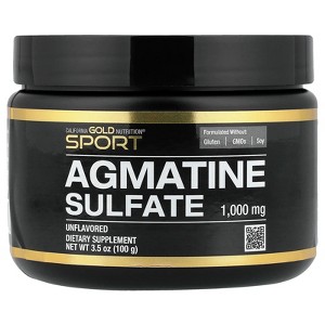 California Gold Nutrition Sport, Agmatine Sulfate, Unflavored, 3.5 oz (100 g) - 1 of 4