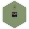LeisureMod Manchester Modern 14" Hexagon Wall Clock with Silent Sweep - 4 of 4