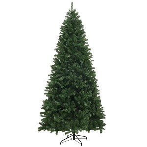 FURNIinspire Artificial Trees Christmas Tree Outdoor Indoor Christmas Tree With Branch Tips, Auto Open, Christmas Decor, Green, 57.1"*57.1"*106.3" - 1 of 4