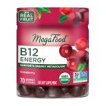 MegaFood Vitamin B12 Energy Organic Vegan Gummies - Cranberry - 70ct