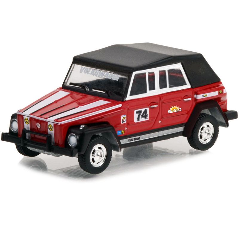 1974 Volkswagen Thing (Type 181) #74 Red "BAJA Thing" "Club Vee V-Dub" Series 15 1/64 Diecast Model Car by Greenlight, 2 of 4