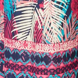 navy palm leaves