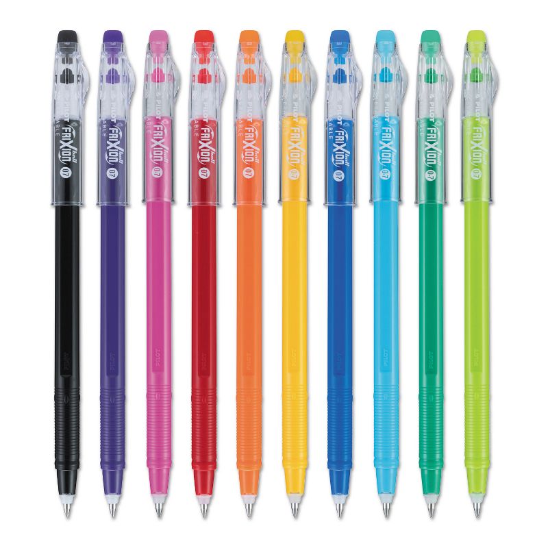 Pilot FriXion ColorSticks Erasable Gel Ink Pen Fine 0.7 mm Assorted Ink 10/PK 32456, 2 of 3