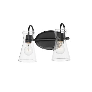 Maxim Lighting Ava 2 - Light Vanity in  Black - 1 of 3