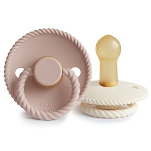 FRIGG Rope Natural Rubber Pacifier 2-Pack - 1 of 4