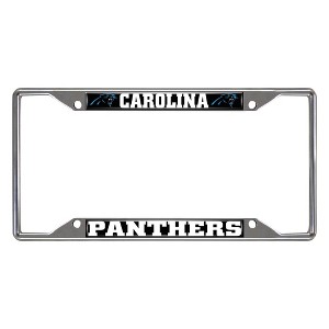 NFL Carolina Panthers Stainless Steel License Plate Frame - 1 of 3