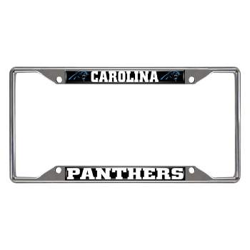 NFL Carolina Panthers Stainless Steel License Plate Frame