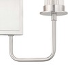Progress Lighting Rainey 2-Light Wall Bracket, Brushed Nickel, Glass, Fluted Ribbed Shades - 4 of 4