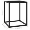 vidaXL Coffee Table Black Tempered glass Small Durable Coffee Table - 3 of 4