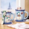 Collections Etc Snowman Holiday Mug and Spoon Gift Set - 2 of 2