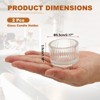 Unique Bargains Centerpiece Decor Round Ribbed Votive Glass Tea Light Holders - 2 of 4