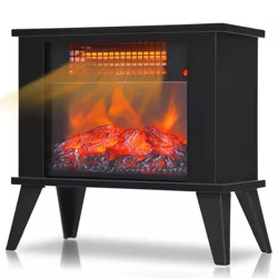 Costway 14" Portable Electric Fireplace Heater Mini Freestanding Infrared Stove